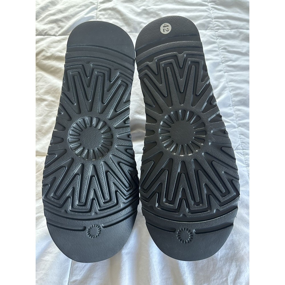 Women’s Black Suede Cozy Clogs Slip-On Slipper Shoes Size 9 - Picture 7 of 7